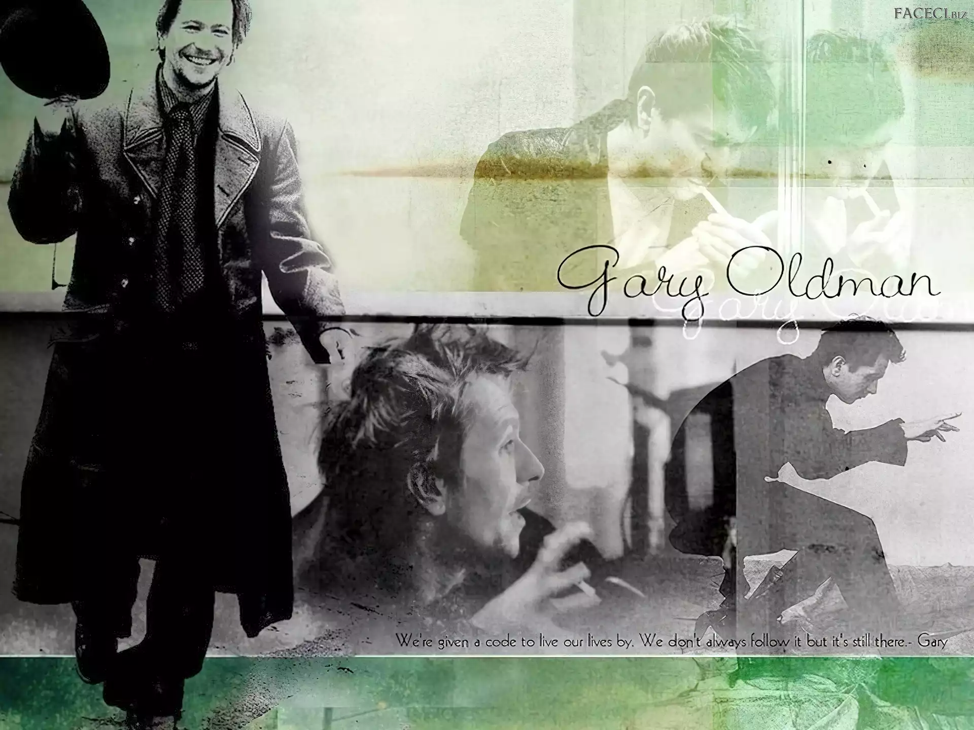 krawat, Gary Oldman, płaszcz